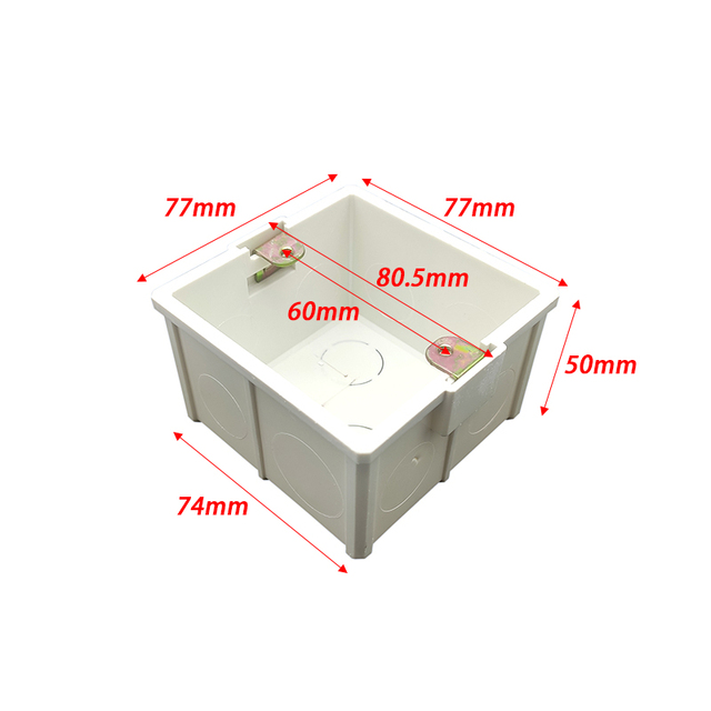 Białe plastikowe uchwyt termostatu domowego Nation, wymiary 81mm x 81mm, do montażu na 86mm ciemnym pudełku - Wianko - 23