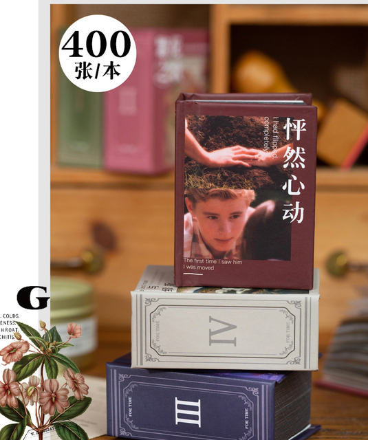 Bloczek notesowy Dimi Mini broszura - 400 arkuszy, 50% przezroczysty, kwiaty, znaczek papier - DIY Bullet Journaling INS Stationery - Wianko - 6