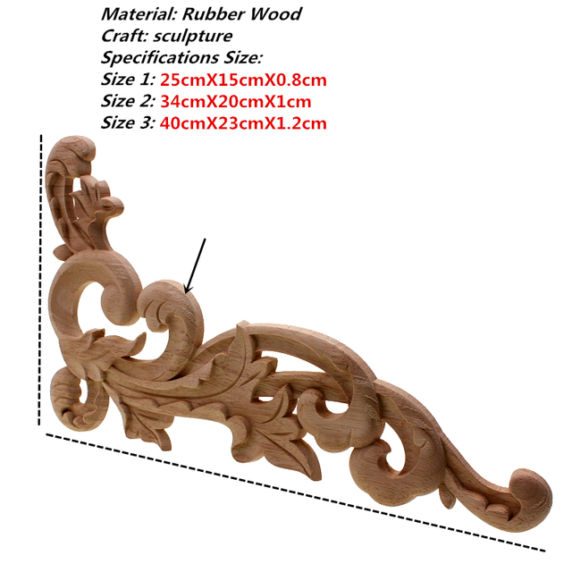 Dekoracyjna gorąca guma do drewna z aplikacją rzeźbionych mebli w stylu retro, figurka rzemiosła artystycznego dekoracji domowej w stylu retro z drewnianymi literami - Wianko - 19
