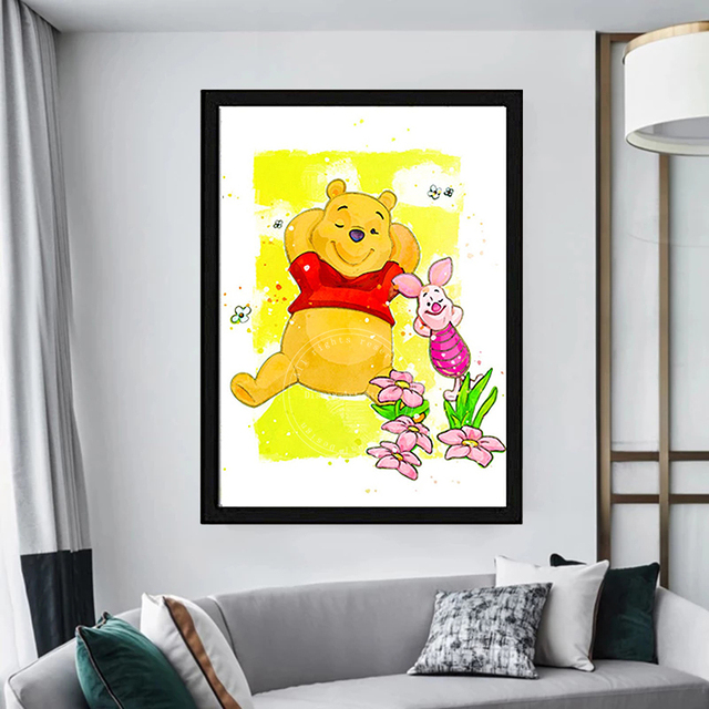 Obraz na płótnie Disney Kubuś Puchatek i przyjaciele - dziecięcy plakat i druk do dekoracji pokoju - Wianko - 6