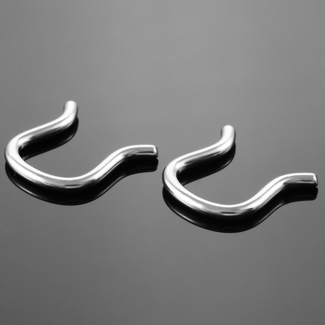 Pierścienie nosowe stalowe litery U Retainer Nariz - biżuteria do ciała - Wianko - 7