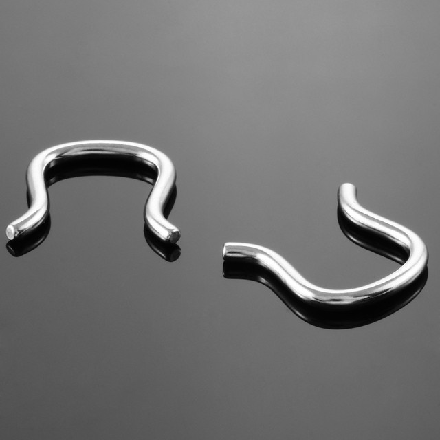 Pierścienie nosowe stalowe litery U Retainer Nariz - biżuteria do ciała - Wianko - 6