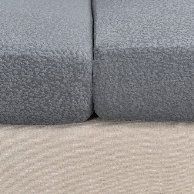 Wodoodporny ochraniacz jednokolorowej narzuty na sofę narożną z elastycznego materiału - Wianko - 6