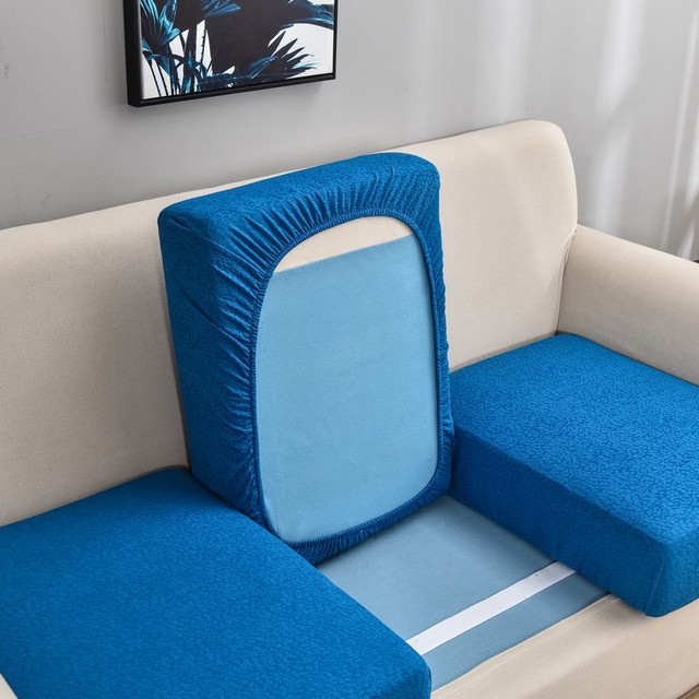 Wodoodporny ochraniacz jednokolorowej narzuty na sofę narożną z elastycznego materiału - Wianko - 20