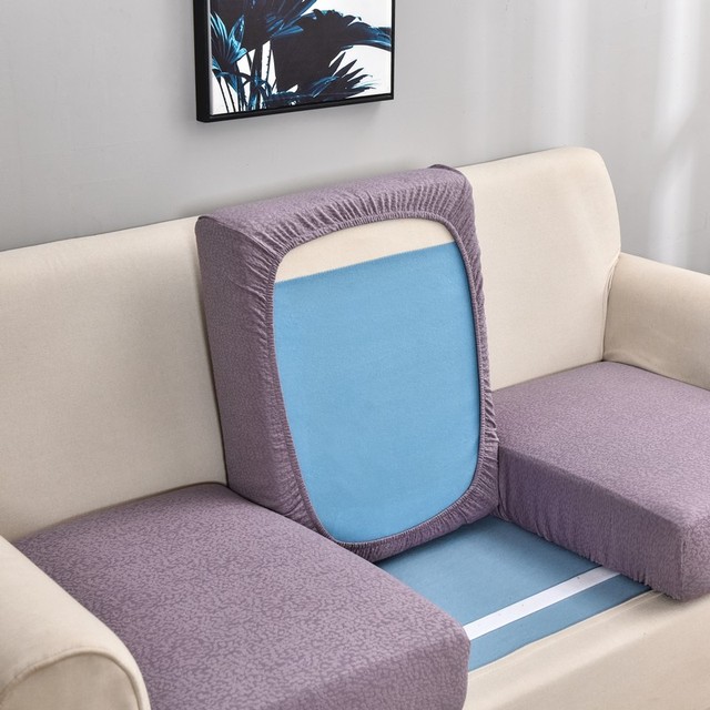 Wodoodporny ochraniacz jednokolorowej narzuty na sofę narożną z elastycznego materiału - Wianko - 14