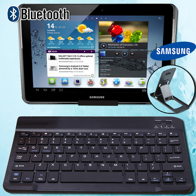 Bezprzewodowa klawiatura Bluetooth do tabletu Samsung Galaxy Book 10.6/Note 10.1/Tab 10.1/E 9.6 - Profesjonalna, przenośna, ultra-cienka - Wianko - 1