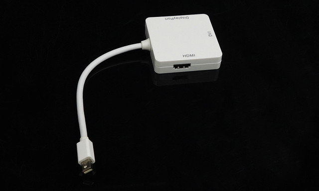 Adapter Mini DP Thunderbolt 3w1 na HDMI DVI VGA do MacBooka Pro Air i iMac Monitor TV - Wianko - 20