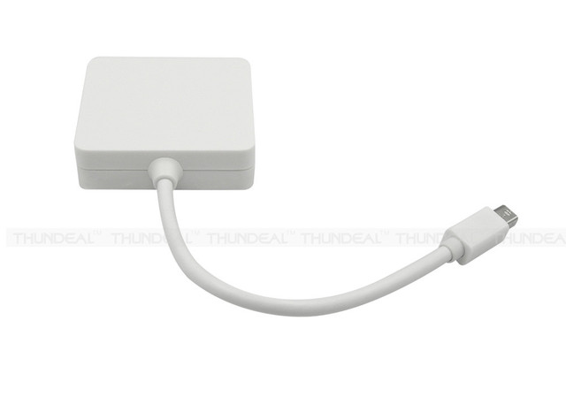 Adapter Mini DP Thunderbolt 3w1 na HDMI DVI VGA do MacBooka Pro Air i iMac Monitor TV - Wianko - 12