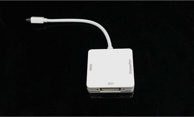 Adapter Mini DP Thunderbolt 3w1 na HDMI DVI VGA do MacBooka Pro Air i iMac Monitor TV - Wianko - 19