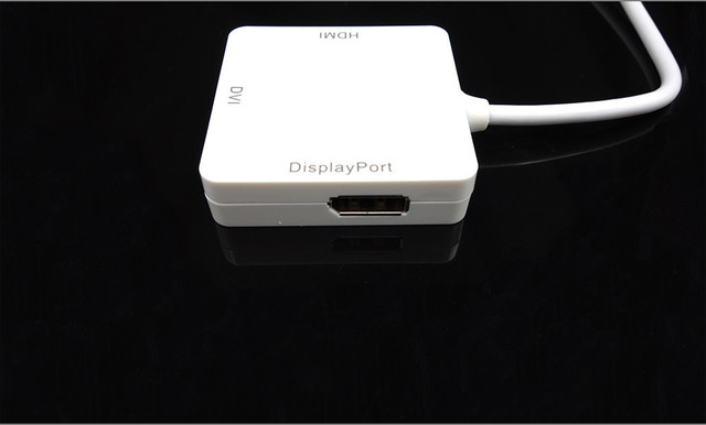 Adapter Mini DP Thunderbolt 3w1 na HDMI DVI VGA do MacBooka Pro Air i iMac Monitor TV - Wianko - 21