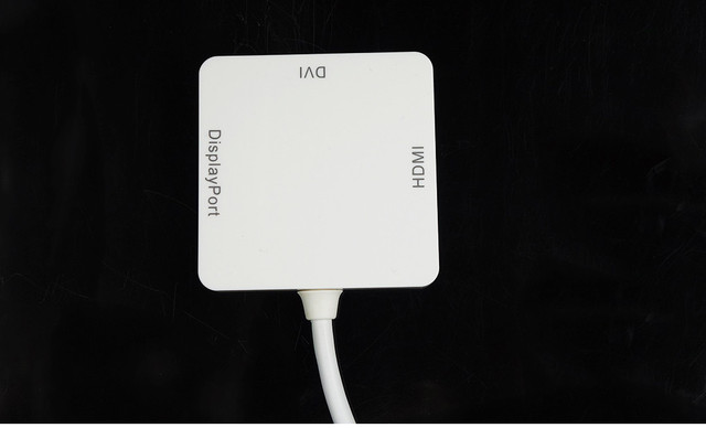 Adapter Mini DP Thunderbolt 3w1 na HDMI DVI VGA do MacBooka Pro Air i iMac Monitor TV - Wianko - 24