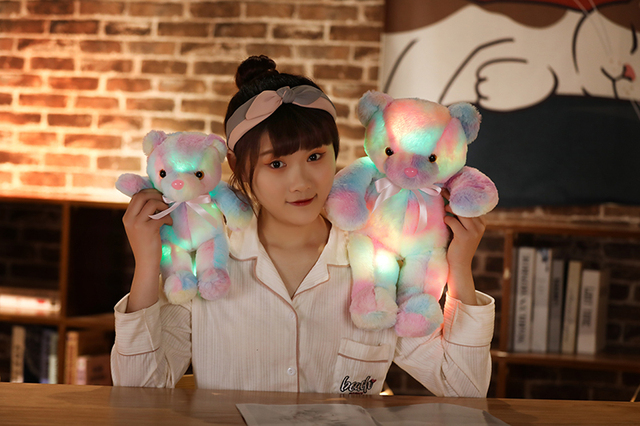 30cm pluszowy miś z podświetlanymi LED, idealny prezent dla dziecka - Wianko - 19