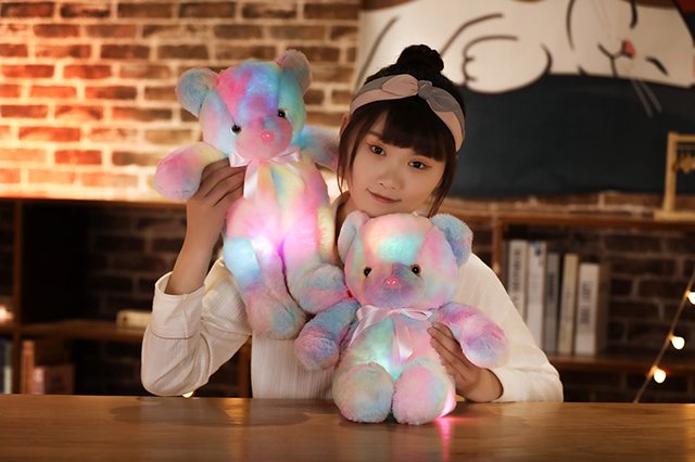 30cm pluszowy miś z podświetlanymi LED, idealny prezent dla dziecka - Wianko - 21