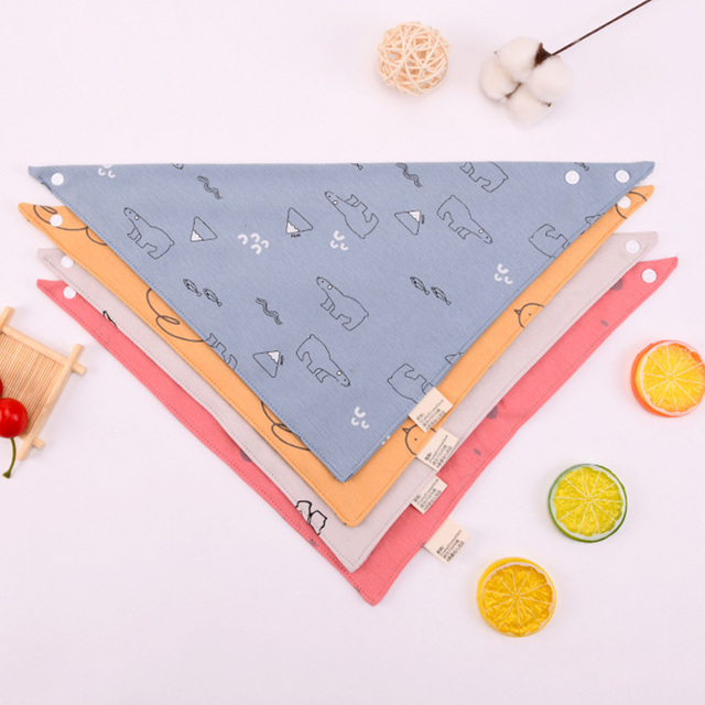 Bawełniane śliniaki na chustę Cartoon trójkąt dla niemowląt chłopca i dziewczynki - Wianko - 3