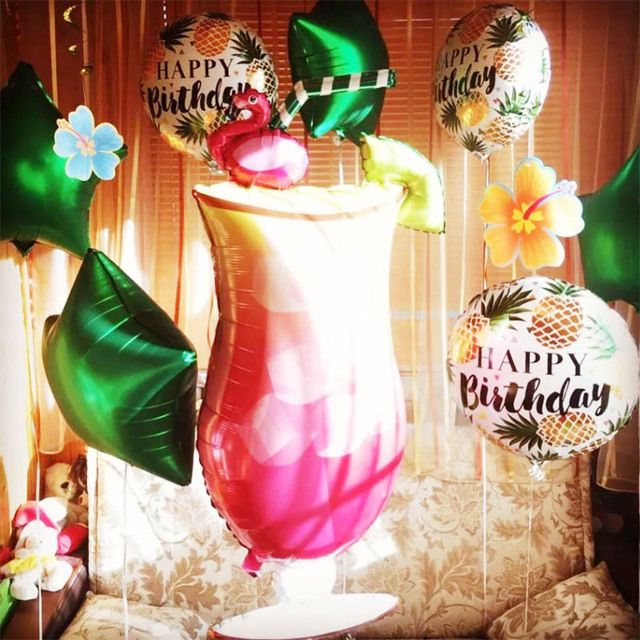 Różowa butelka na szampana z balonem urodzinowym - doskonała dekoracja na rocznicę, ślub, walentynki - Wianko - 9
