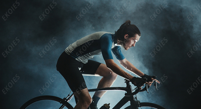 Koszulka kolarska męska z długim rękawem MTB Thermal Fleece Ropa De Ciclismo - Zima 2021 Strava Team - Wianko - 1