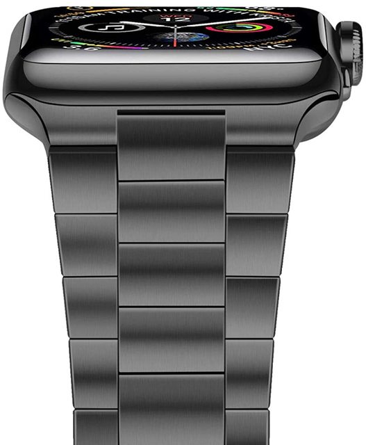 Metalowa taśma zewnętrzna do Apple Watch 44mm/40mm/42mm/38mm - seria 6/5/4/SE/3/2/1 - stal nierdzewna ultra-cienka, jednoczęściowa opaska na rękę iwatch - Wianko - 7