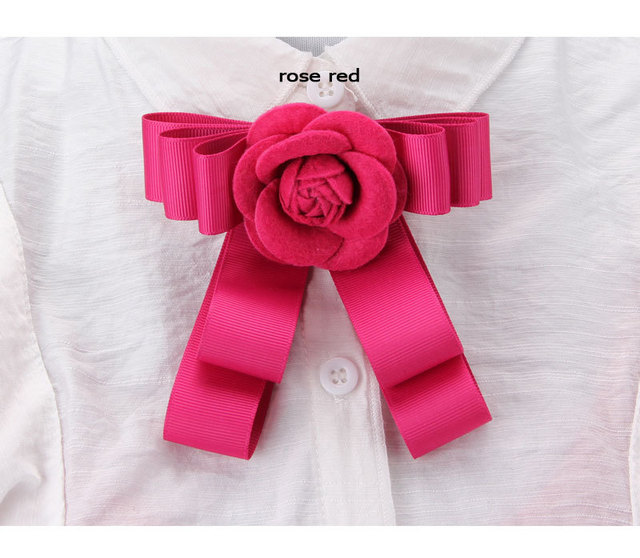 Koreańska broszka róża ze sztuczną tkaniną wysokiej jakości do sukni ślubnych i odzieży - akcesorium dla kobiet - Wianko - 6