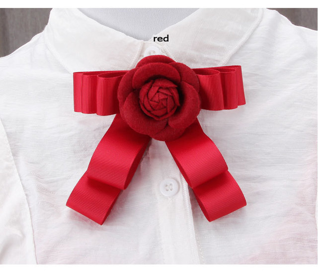 Koreańska broszka róża ze sztuczną tkaniną wysokiej jakości do sukni ślubnych i odzieży - akcesorium dla kobiet - Wianko - 3