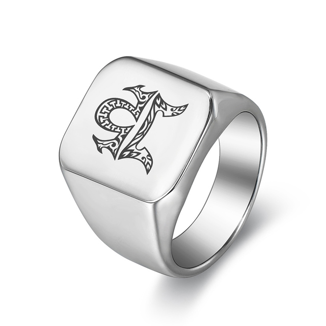 Pierścionek sygnet z konstelacją zodiaku w kolorze srebrnym, personalizowany dla kobiet i mężczyzn, rozmiary 8-12 - Wianko - 10