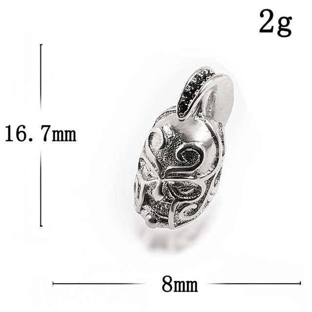 Koraliki wysokiej jakości Micro Pave CZ kask 13.86*9.21/15.53*8.08mm bransoletka DIY moda osobowość - Wianko - 15