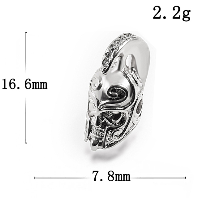 Koraliki wysokiej jakości Micro Pave CZ kask 13.86*9.21/15.53*8.08mm bransoletka DIY moda osobowość - Wianko - 19