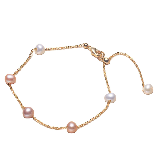 Nowość - oryginalna bransoletka z naturalną słodkowodną perłą, ładny prezent na imprezę, 10 sztuk w zestawie - Wianko - 4