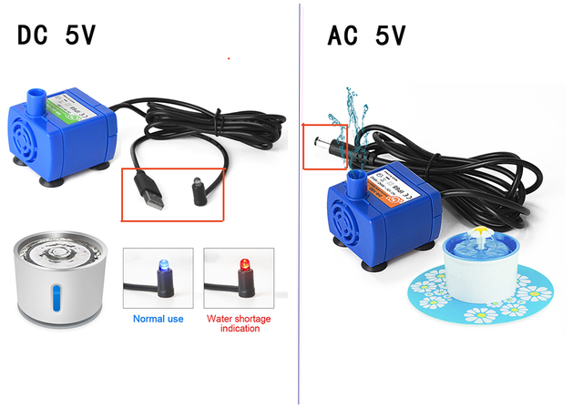 Automatyczny dozownik wody Mini Pet AC12V dla psa i kota – ultra-cichy, elektryczny, wymienia wodę pitną - Wianko - 17