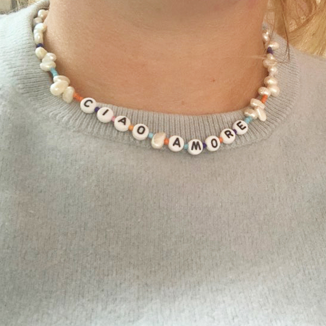 Naszyjnik personalizowany z nieregularnymi, kolorowymi koralikami i perłami mix&match Choker - prezent dla przyjaciół - Wianko - 7