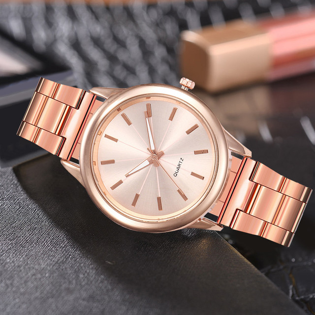 Zegarek damski luksusowy z kwarcowym mechanizmem i tarczą ze stali nierdzewnej, codzienna bransoletka, wersja 2021 - Wianko - 12