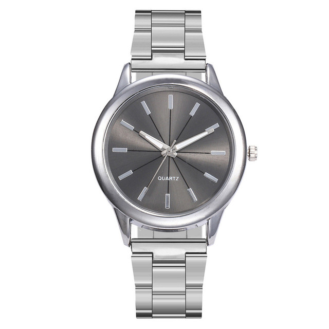 Zegarek damski luksusowy z kwarcowym mechanizmem i tarczą ze stali nierdzewnej, codzienna bransoletka, wersja 2021 - Wianko - 5