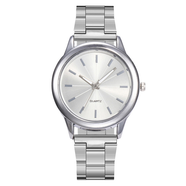 Zegarek damski luksusowy z kwarcowym mechanizmem i tarczą ze stali nierdzewnej, codzienna bransoletka, wersja 2021 - Wianko - 4
