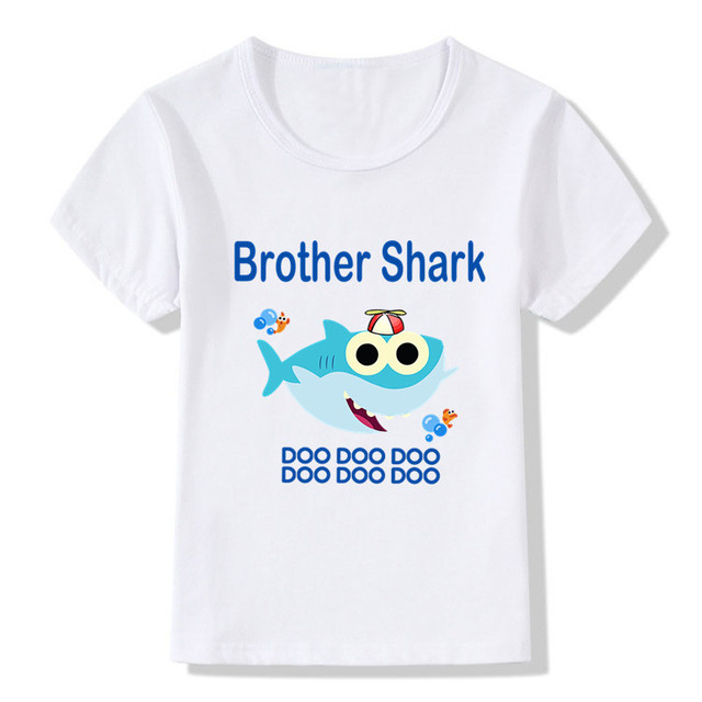 Dopasowany strój rodzinny motyw rekina - T-shirt dla dzieci i dorosłych - Wianko - 7