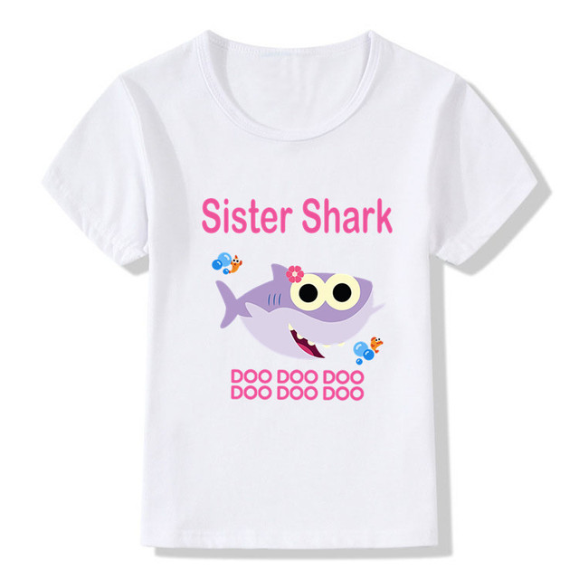 Dopasowany strój rodzinny motyw rekina - T-shirt dla dzieci i dorosłych - Wianko - 8