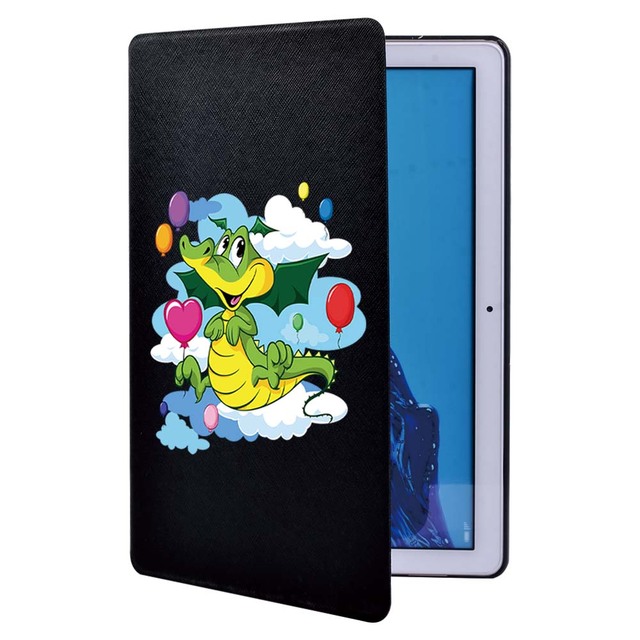 Obudowa na tablet Huawei MediaPad T3 8.0/10 9.6/T5 10.1 - śliczne kreskówki, drukuj, PU skórzany, folio, stojak - Wianko - 16