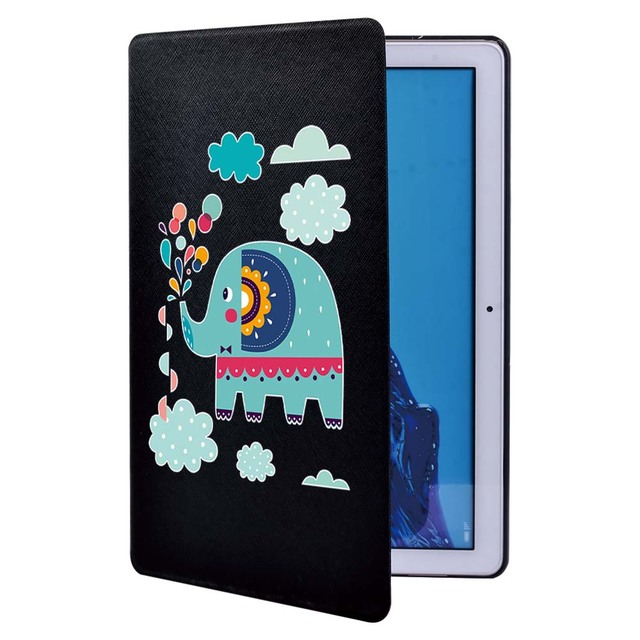 Obudowa na tablet Huawei MediaPad T3 8.0/10 9.6/T5 10.1 - śliczne kreskówki, drukuj, PU skórzany, folio, stojak - Wianko - 20