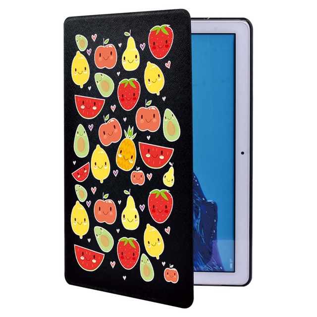 Obudowa na tablet Huawei MediaPad T3 8.0/10 9.6/T5 10.1 - śliczne kreskówki, drukuj, PU skórzany, folio, stojak - Wianko - 5