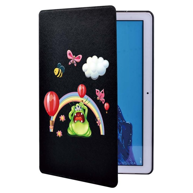 Obudowa na tablet Huawei MediaPad T3 8.0/10 9.6/T5 10.1 - śliczne kreskówki, drukuj, PU skórzany, folio, stojak - Wianko - 8