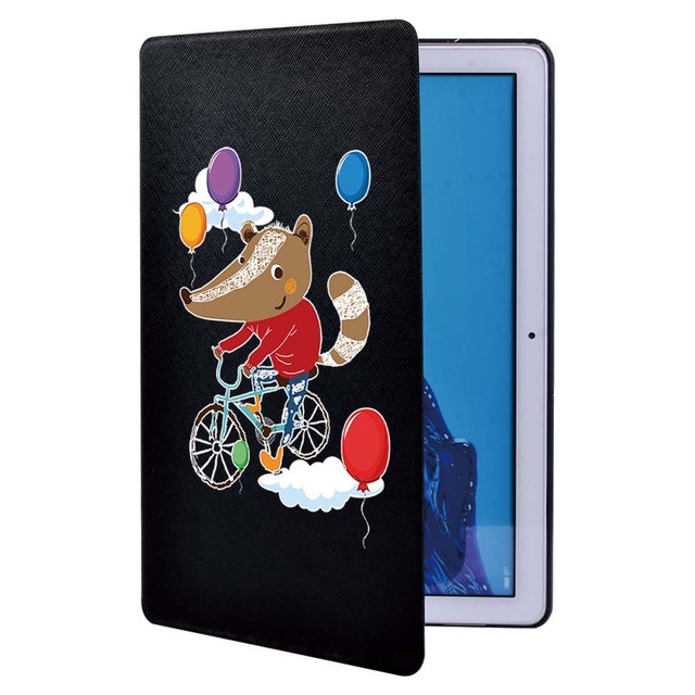 Obudowa na tablet Huawei MediaPad T3 8.0/10 9.6/T5 10.1 - śliczne kreskówki, drukuj, PU skórzany, folio, stojak - Wianko - 29