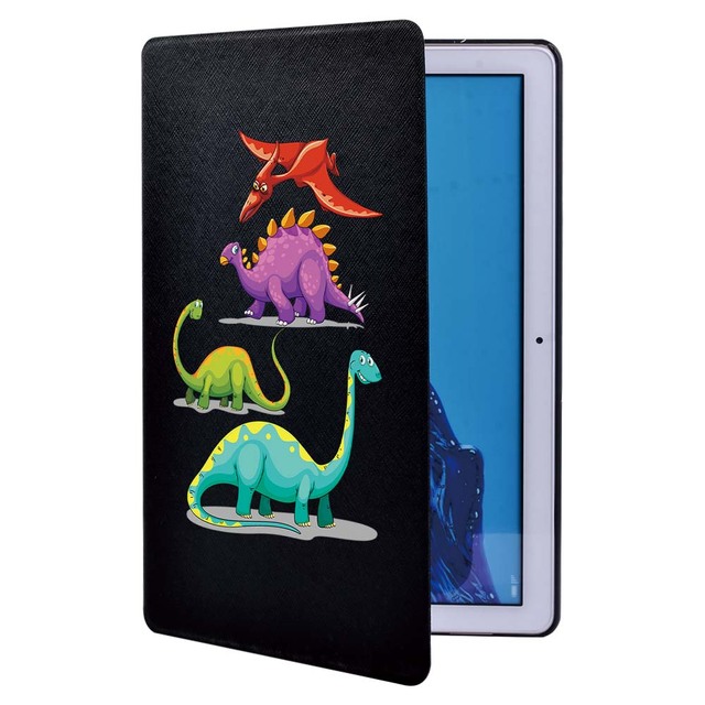 Obudowa na tablet Huawei MediaPad T3 8.0/10 9.6/T5 10.1 - śliczne kreskówki, drukuj, PU skórzany, folio, stojak - Wianko - 22
