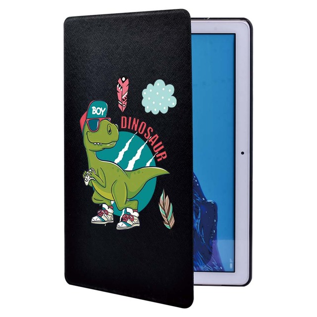 Obudowa na tablet Huawei MediaPad T3 8.0/10 9.6/T5 10.1 - śliczne kreskówki, drukuj, PU skórzany, folio, stojak - Wianko - 18