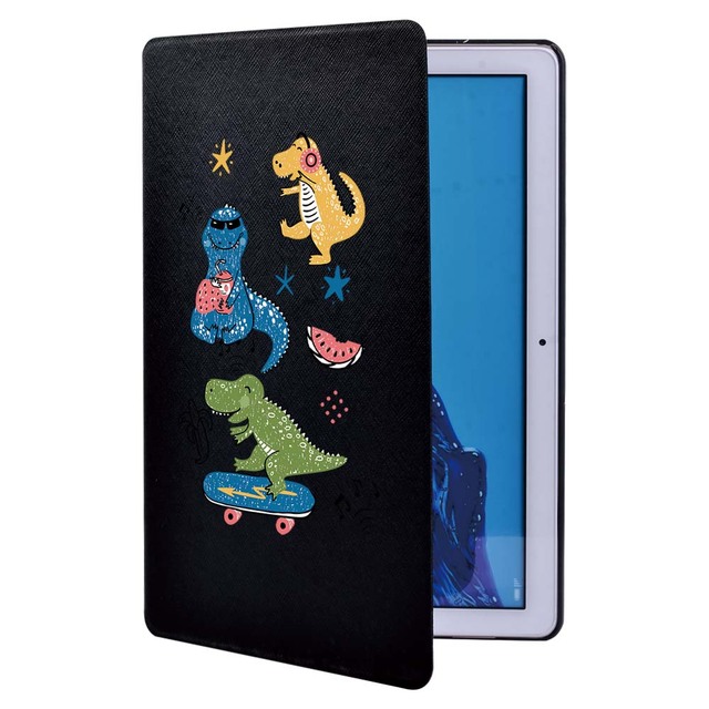Obudowa na tablet Huawei MediaPad T3 8.0/10 9.6/T5 10.1 - śliczne kreskówki, drukuj, PU skórzany, folio, stojak - Wianko - 21