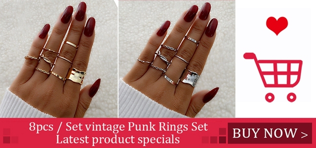Zestaw 16 posrebrzanych pierścionków Vintage Punk z wężem Yin Yang, gotyckim motywem, Steampunk, gwiazdami, Słońcem i falami - biżuteria na imprezę - Wianko - 2