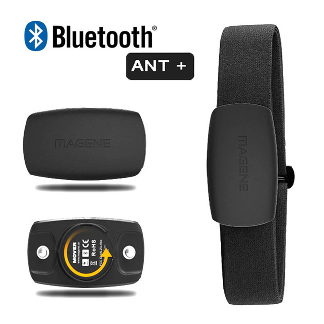 MAGENE H64 - pulsometr, czujnik Bluetooth 4.0 i ANT+ do komputera rowerowego Garmin - Wianko - 1