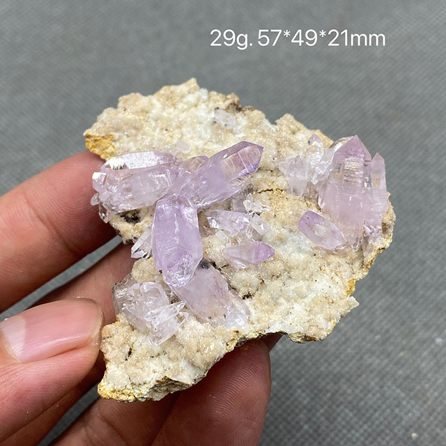 Wisiorek z rzadkiej, podwójnej głowicy kryształowej ametystowej Cruz z Meksyku - 100% naturalny kwarcowy minerał - Wianko - 12