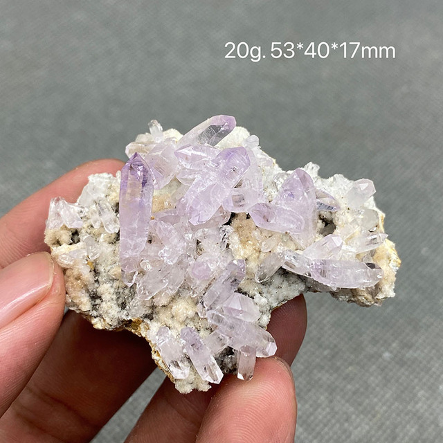 Wisiorek z rzadkiej, podwójnej głowicy kryształowej ametystowej Cruz z Meksyku - 100% naturalny kwarcowy minerał - Wianko - 8