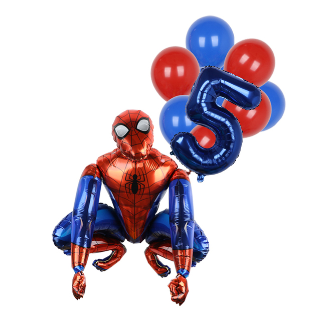 Zestaw balonów na imprezę z motywem Spider Hero Man Marvel - konfetti, banner, dekoracje urodzinowe dla dzieci - Wianko - 8