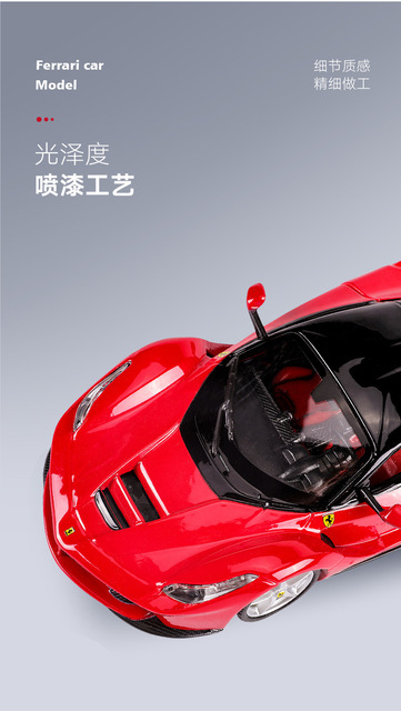 Samochód sportowy Ferrari SF90 Stradale 1:24 Bburago w wersji statycznej z oryginalnym pudełkiem - Wianko - 6