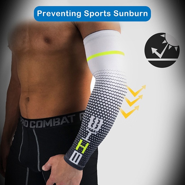 Rękawy ochronne UV do biegania i kolarstwa - mankietki na ramiona do ochrony przed słońcem i zapewnienia ciepła podczas jazdy (MTB) - czarne - Wianko - 9