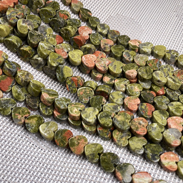 40 sztuk koralików Natural Rose Quartz w kształcie serca agaty - kamienie na naszyjnik, bransoletki, biżuterię DIY (10mm) - Wianko - 21